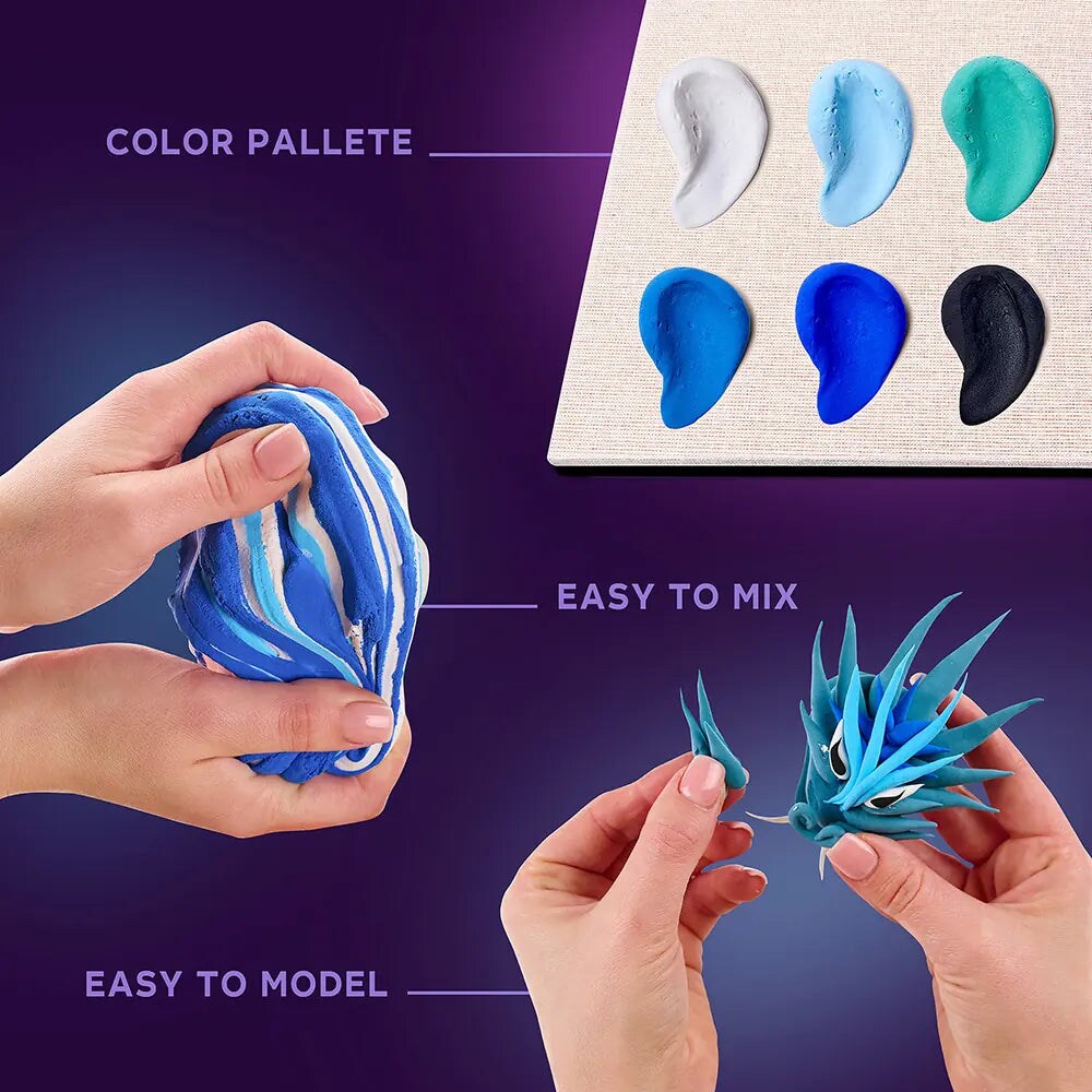 OKTO DIY 3D Creative Air Dry Clay 3D Painting set 