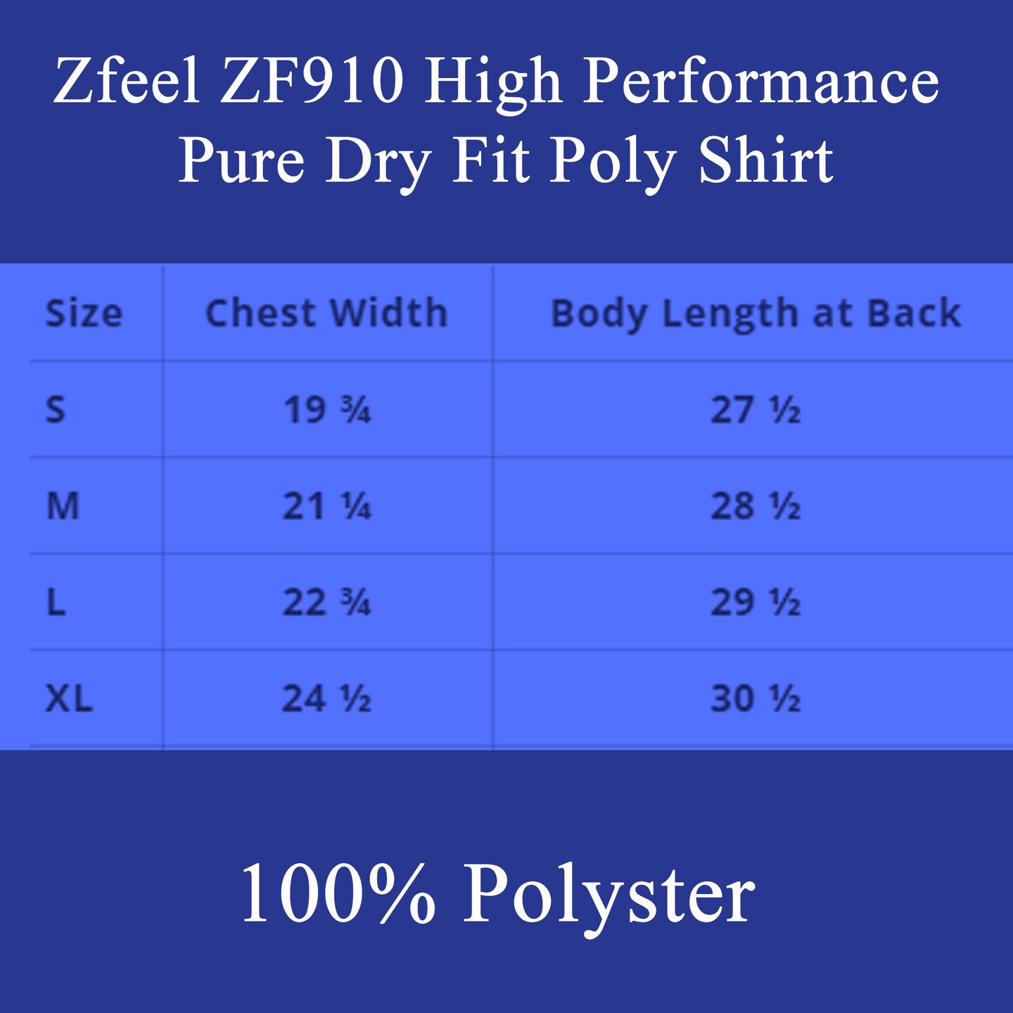 Zfeel High Performance Pure Dry Fit Poly Shirt, 3 Pack White Short Sleeve T-Shirt for Crafting