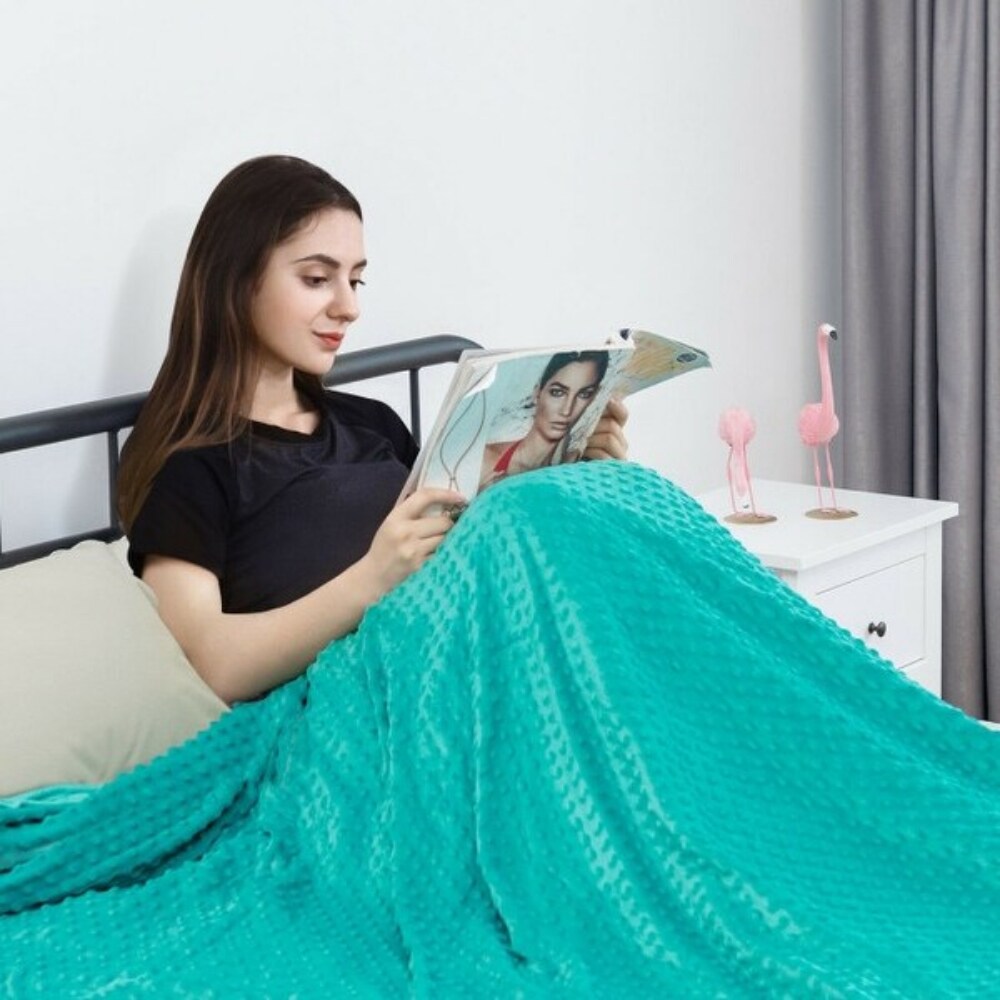 Heavy Weighted Blanket 3 Pieces Set with Hot and Cold Duvet Covers