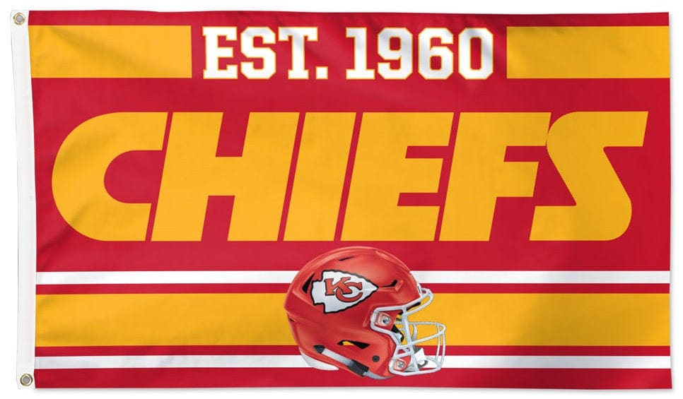 Kansas City Chiefs Flag 3x5 Est 1960