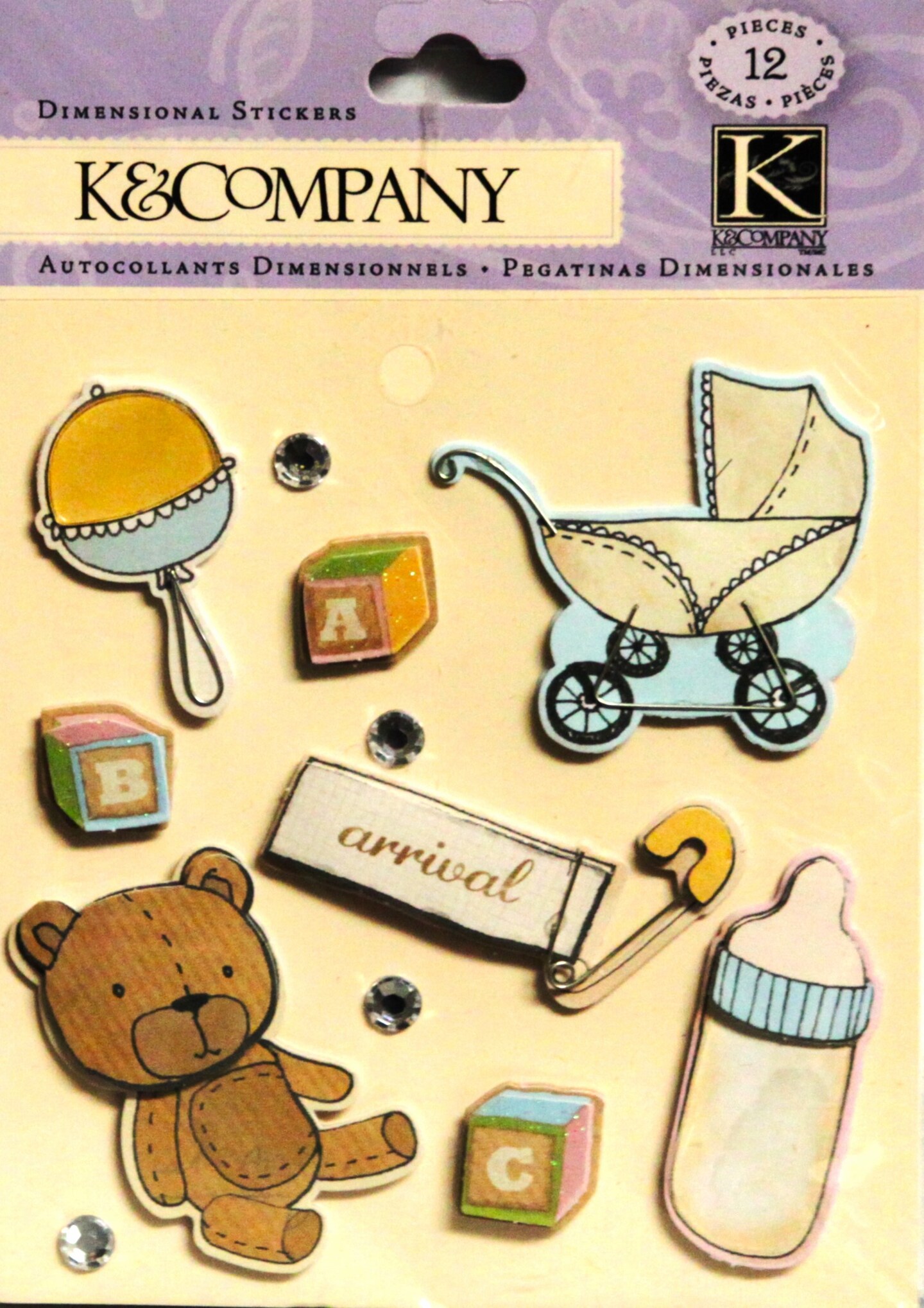 K &#x26; Company Classic Baby Dimensional Stickers