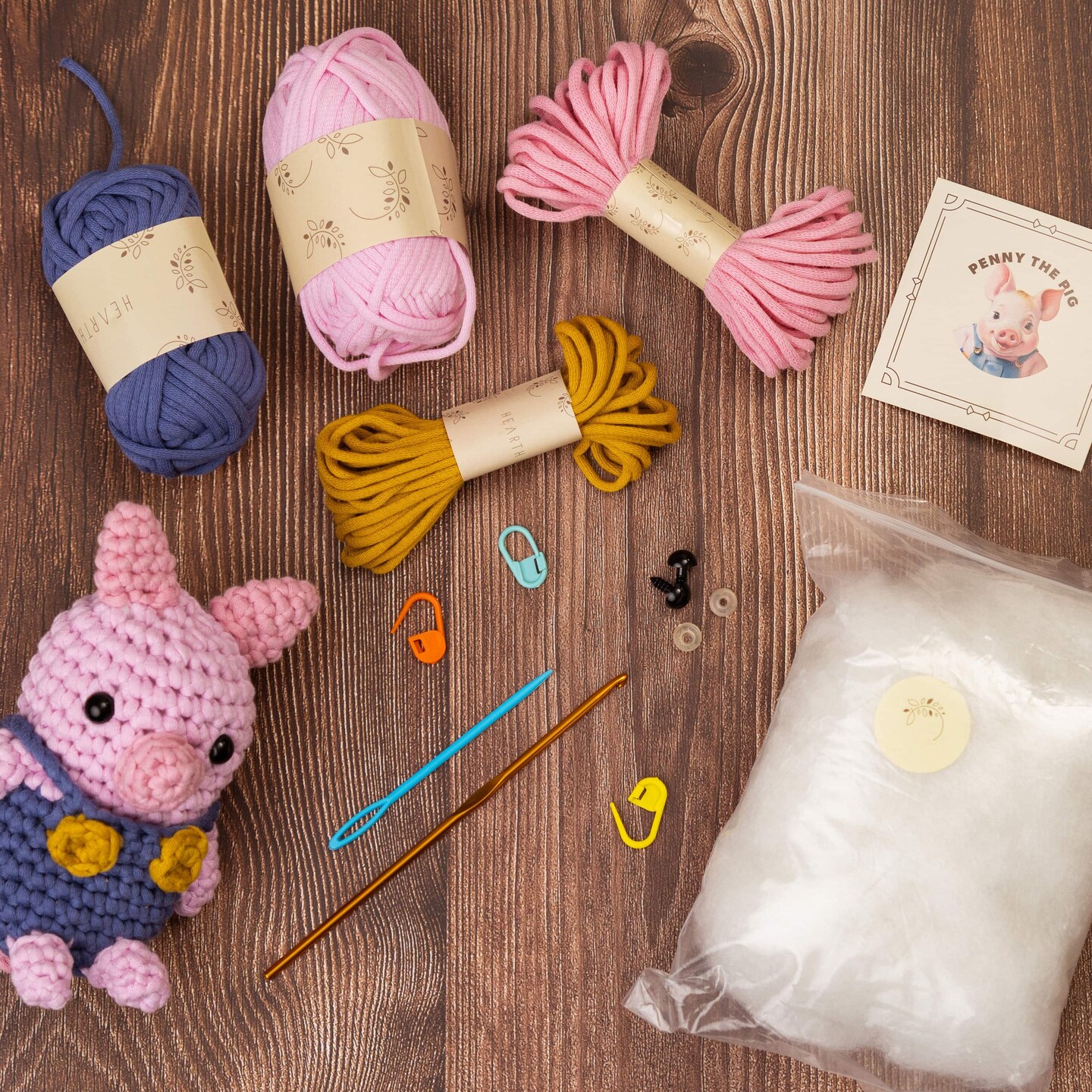 Hearth &#x26; Harbor Amigurumi Crochet Kit for Beginners