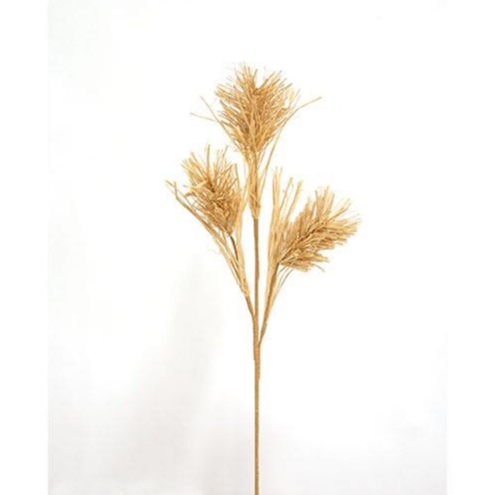 24&#x22; Long Golden Grassy Bottle Brush Spray Perfect for Floral Arrangements