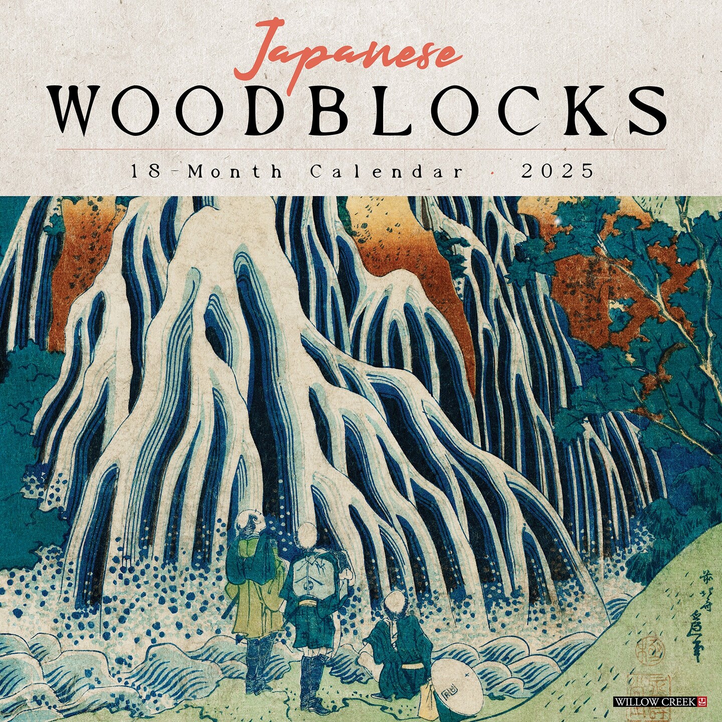 Japanese Woodblocks 2025 Wall Calendar