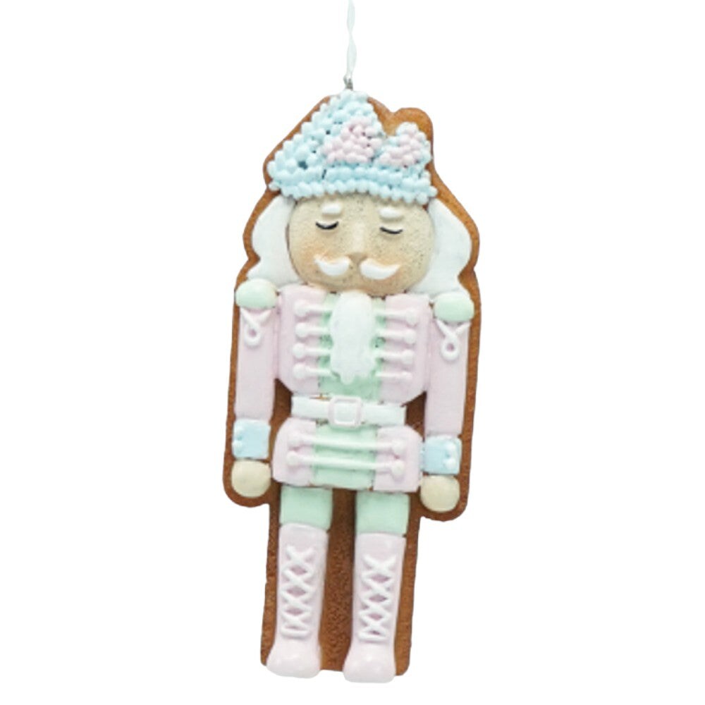 Gingerbread Guard Nutcracker Ornament - Pastel – Whimsical Christmas ...