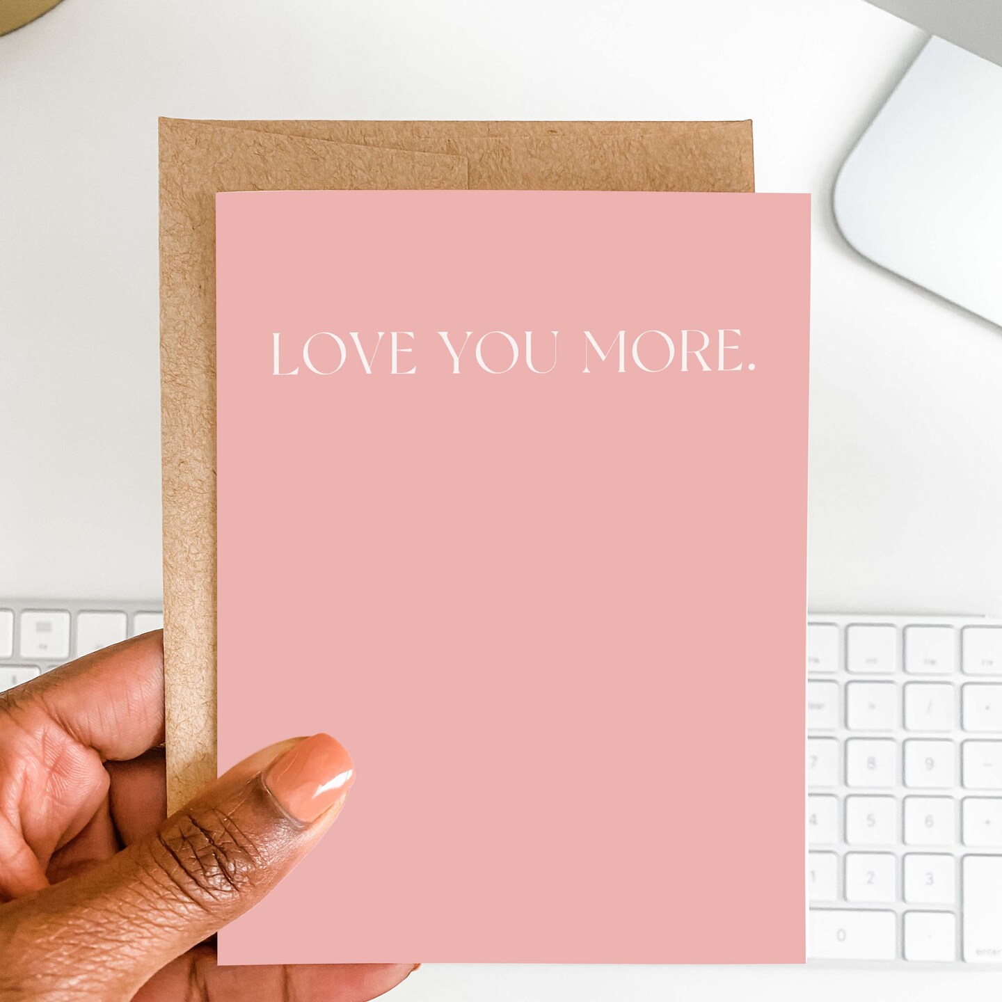 Love You More | Valentines Card | Card for Him | Card for Her | Valentines Day Gift | Card for Husband from Wife | Galentines | Best Friend