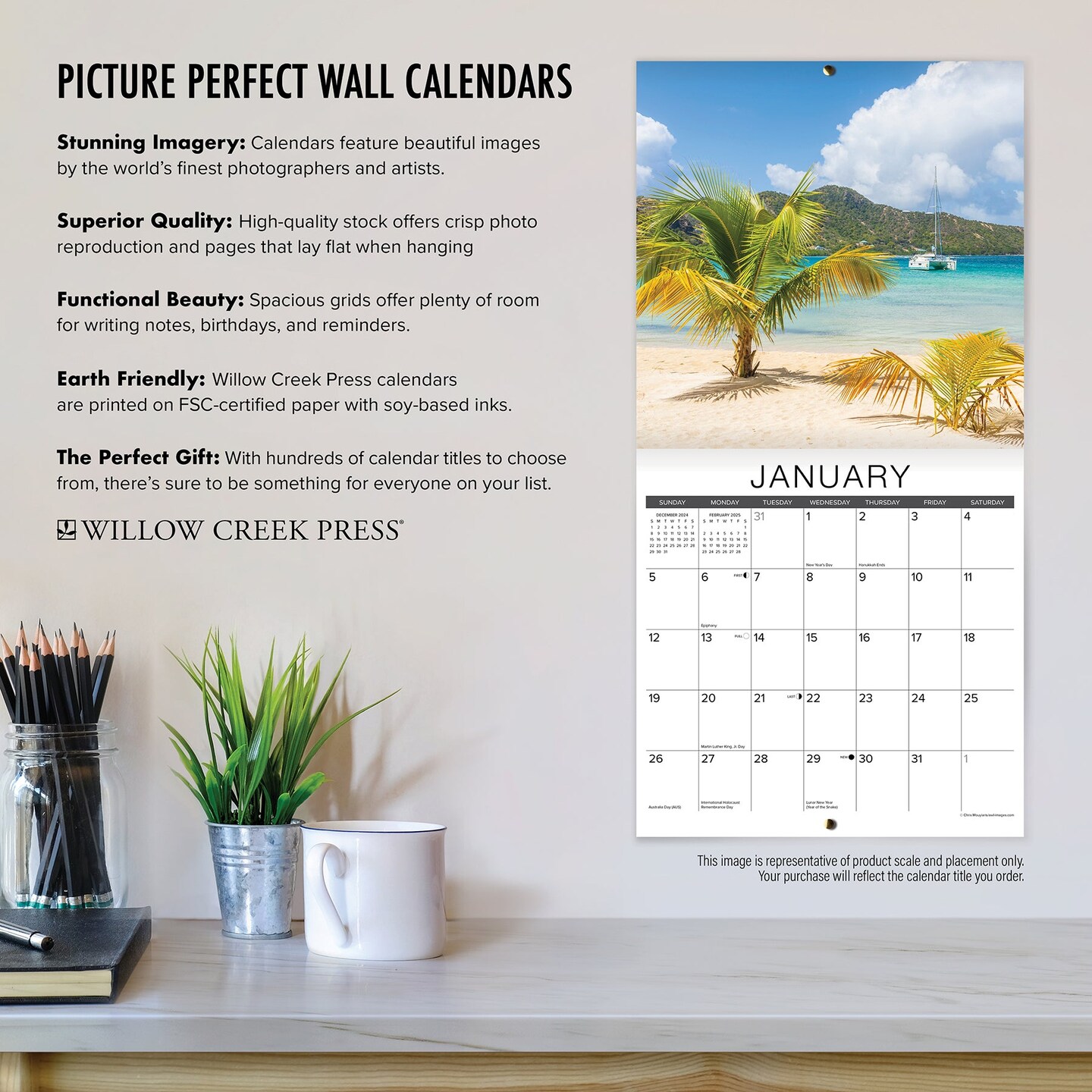 Greece 2025 Wall Calendar