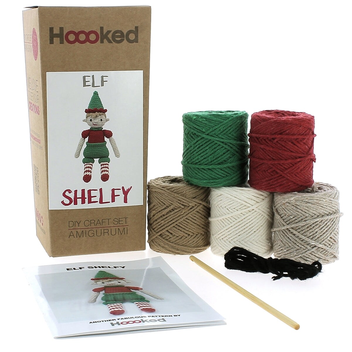 DIY Crochet Kit by Hoooked Elf Shelfy PAK369
