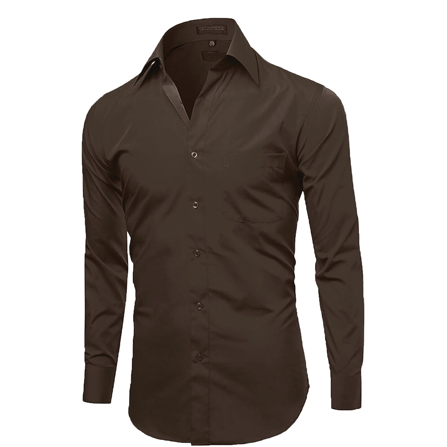 Brown Long Sleeve Smart Shirt