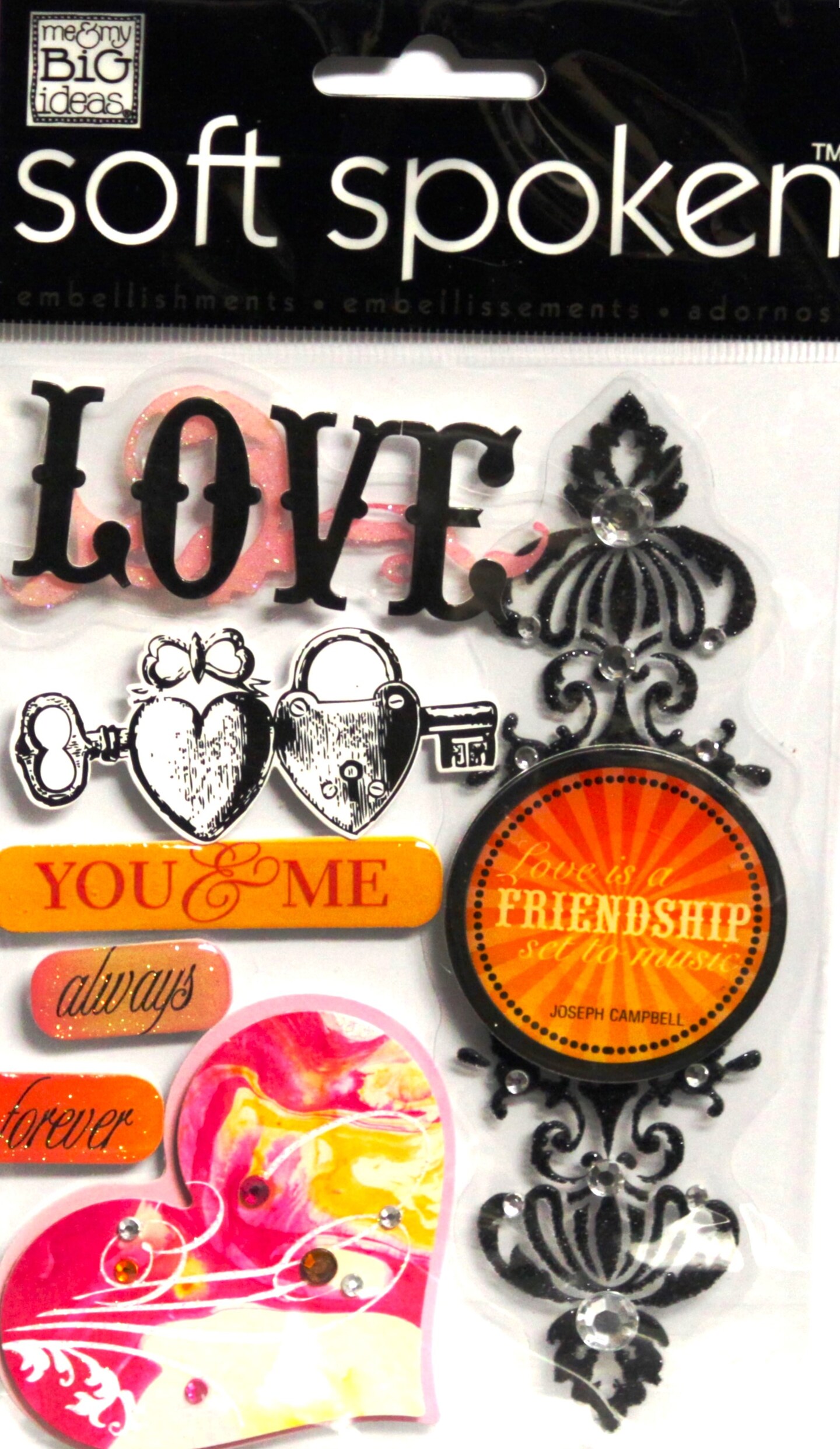 Me &#x26; My Big Ideas Love Always Forever Dimensional Stickers