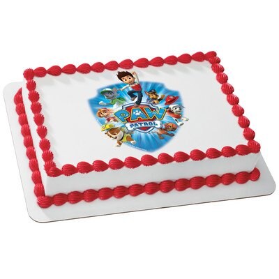 Whimsical Practicality Paw Patrol Yelp for Help Edible Cake Icing Image for 8&#x22; Round Cake, 7.5&#x22; Round Sheet