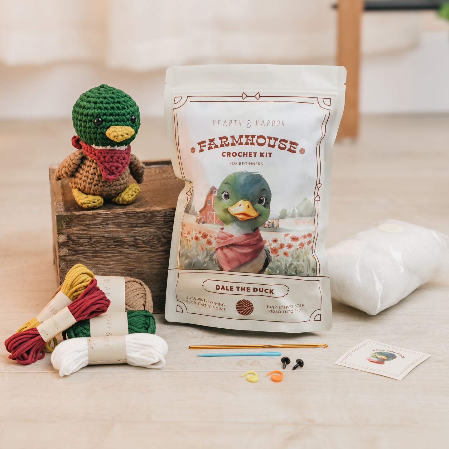 Hearth &#x26; Harbor Amigurumi Crochet Kit for Beginners