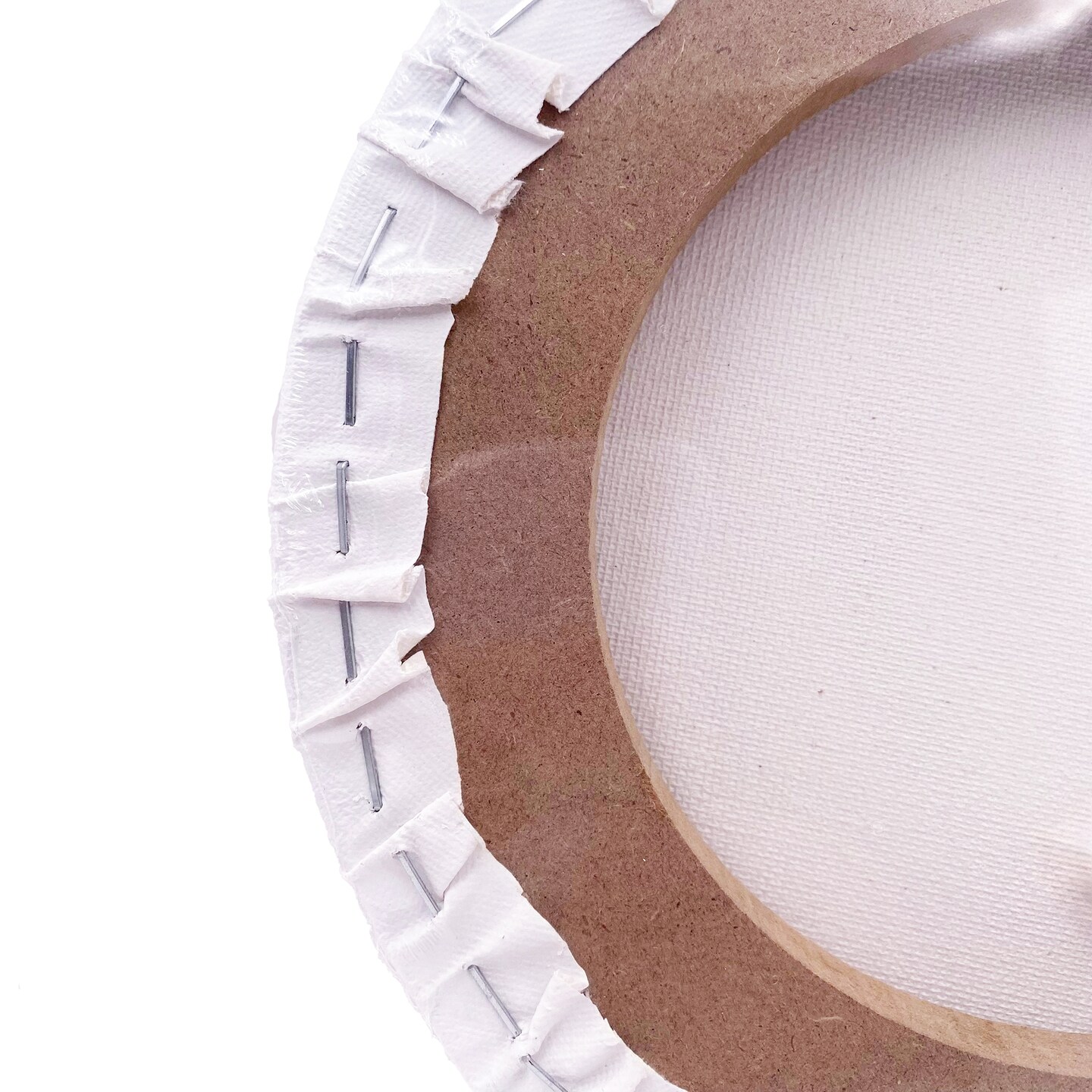 Angels Craft Round Wrapped Canvas - 100% Unbleached Cotton, 4 oz. of Indian Cloth, Acid Free