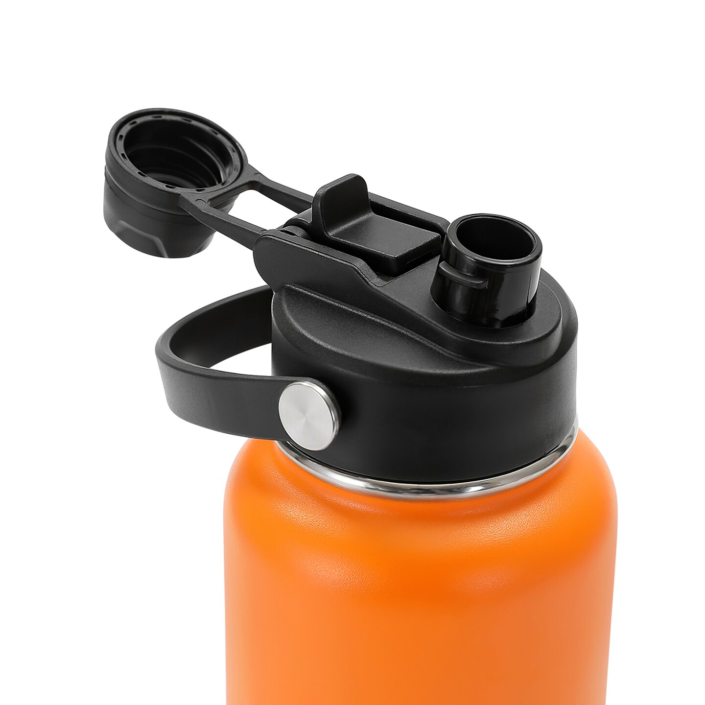 Makerflo 32 oz Hydro Powder Coated Water Bottle with 2-in-1 Lid | Craft-Ready for DIY Gifts &#x26; Personalization (Laser Engravable, UV DTF, Epoxy, Vinyl) - Not for sublimation and DTF
