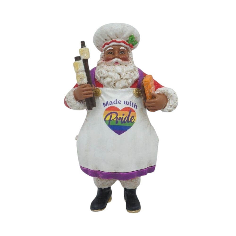 4" African American Santa Ornament Pride – Celebrating Love & Inclusivity