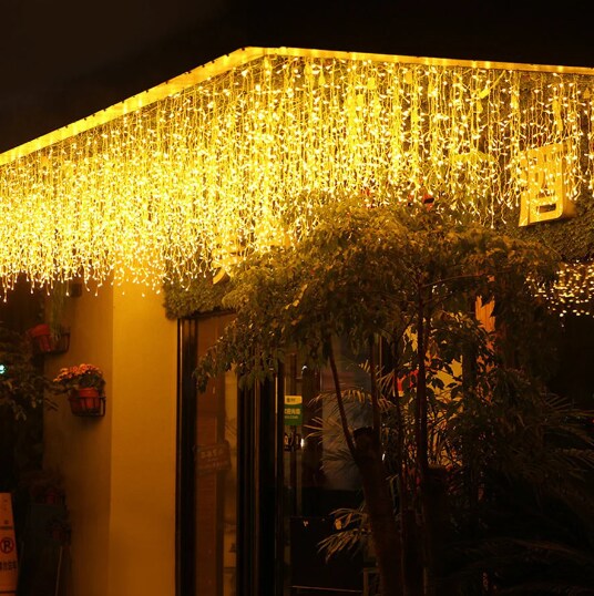 Perfect Holiday 96 LED Super Bright Icicle Lights - Warm White