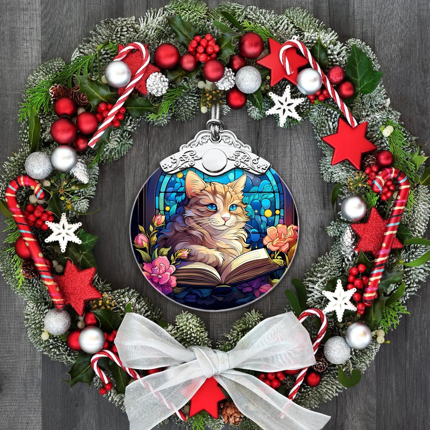 2024 Christmas Ornament, Cat Christmas Ornaments, Ornaments for Christmas Tree, Cat Christmas Tree Ornaments, Pet Holiday Decor