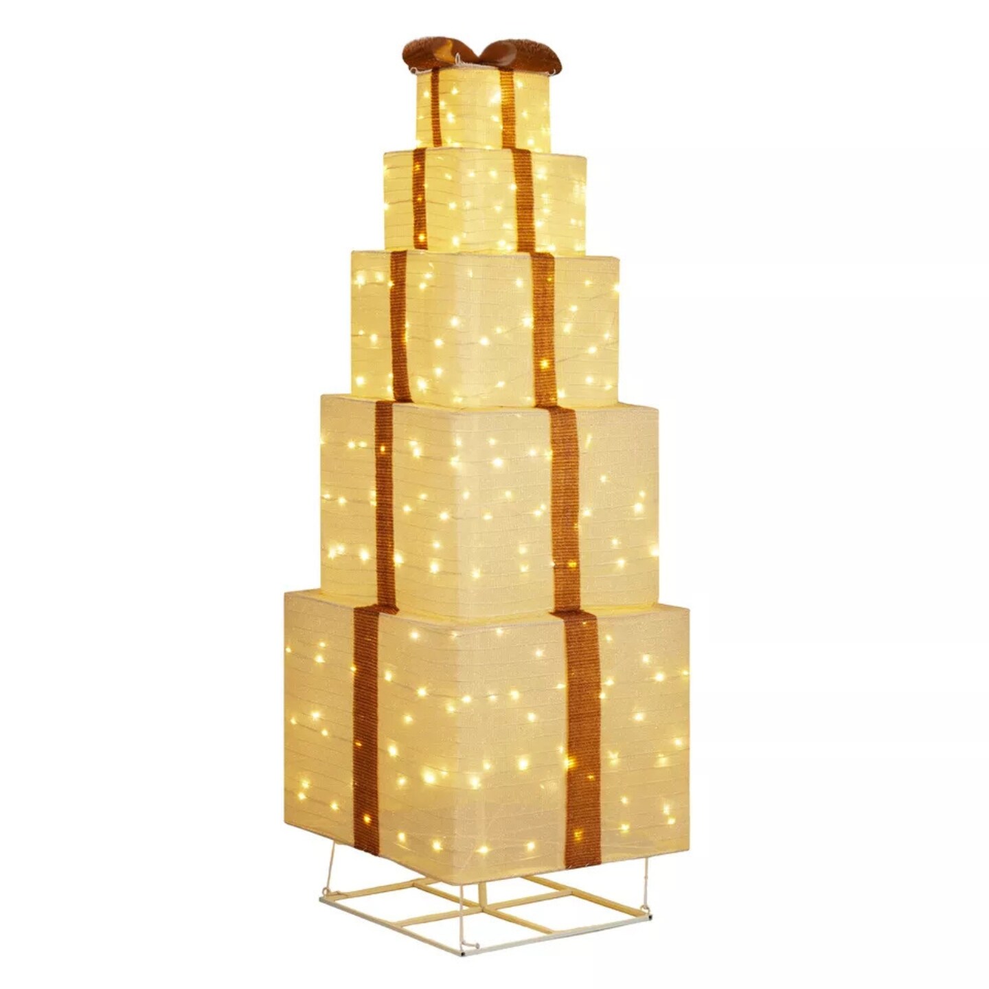 Kitcheniva 5 Tiers Christmas Lighted Gift Boxes 200 LED Decor