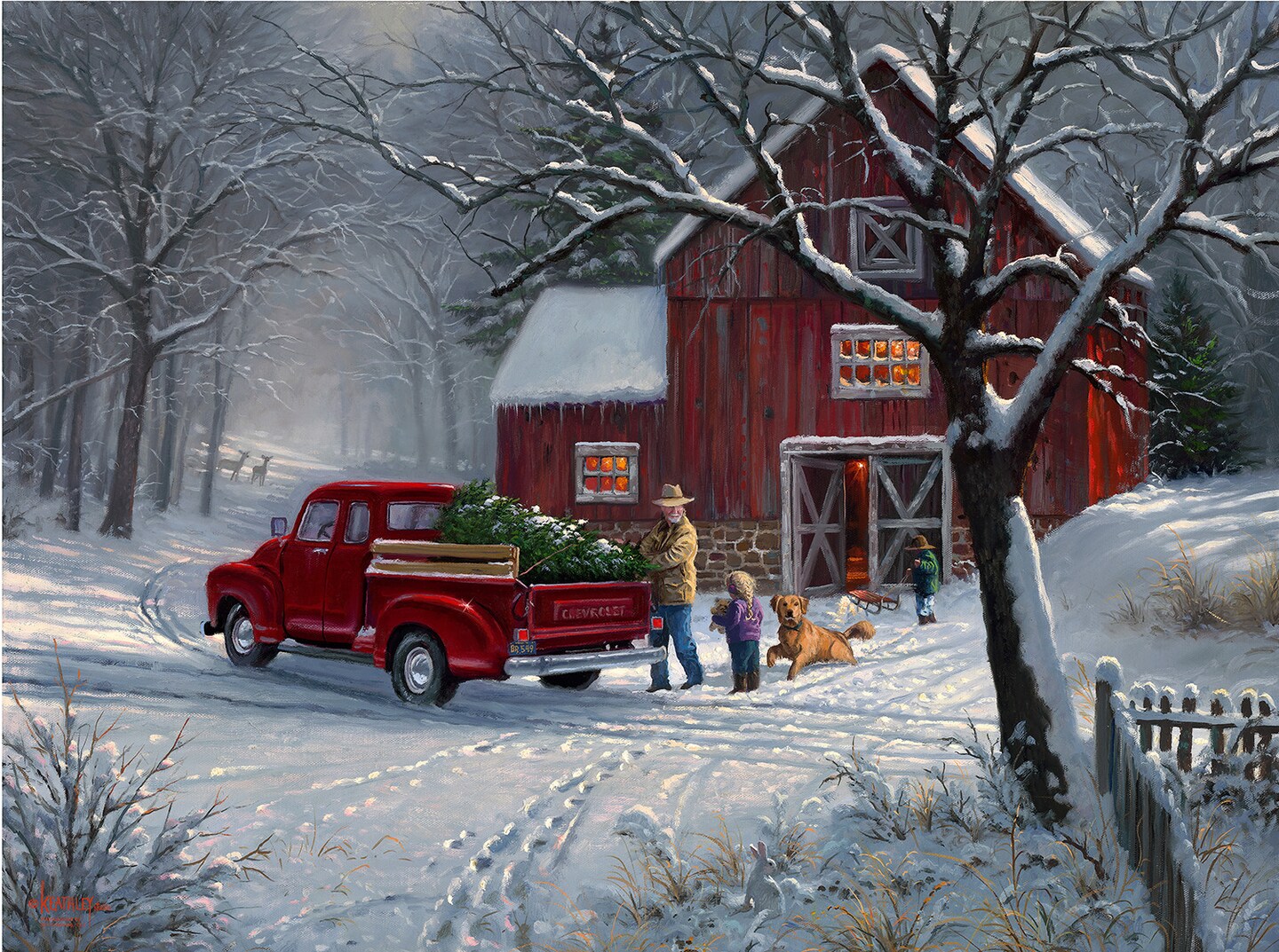 Sunsout Getting Ready for Christmas 1000 pc  Christmas Jigsaw Puzzle 53248