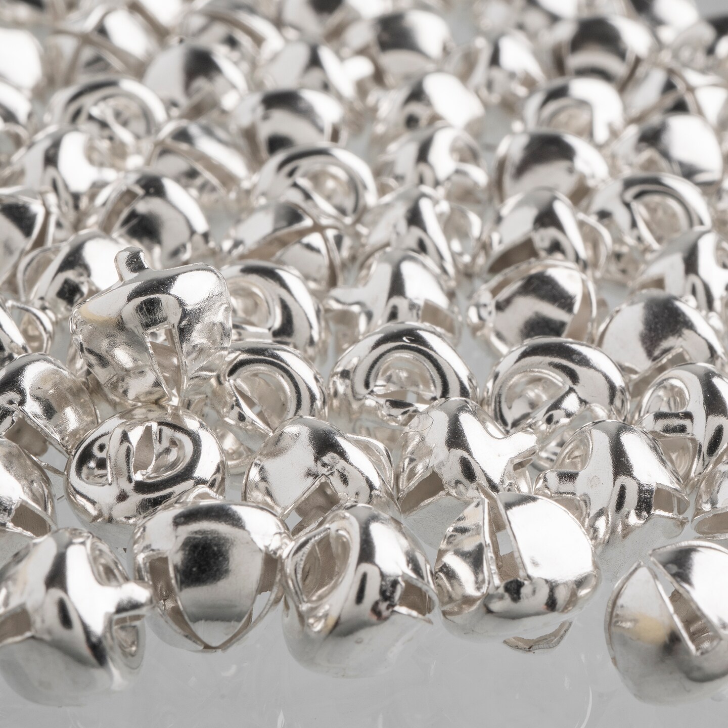 John Bead Silver Christmas Jingle Bells
