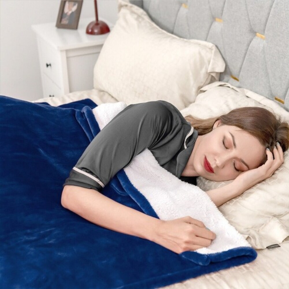 Heated Blanket Electric Throw with 5 Heating Levels