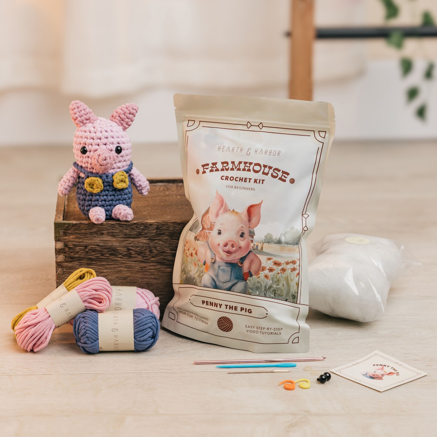 Hearth &#x26; Harbor Amigurumi Crochet Kit for Beginners