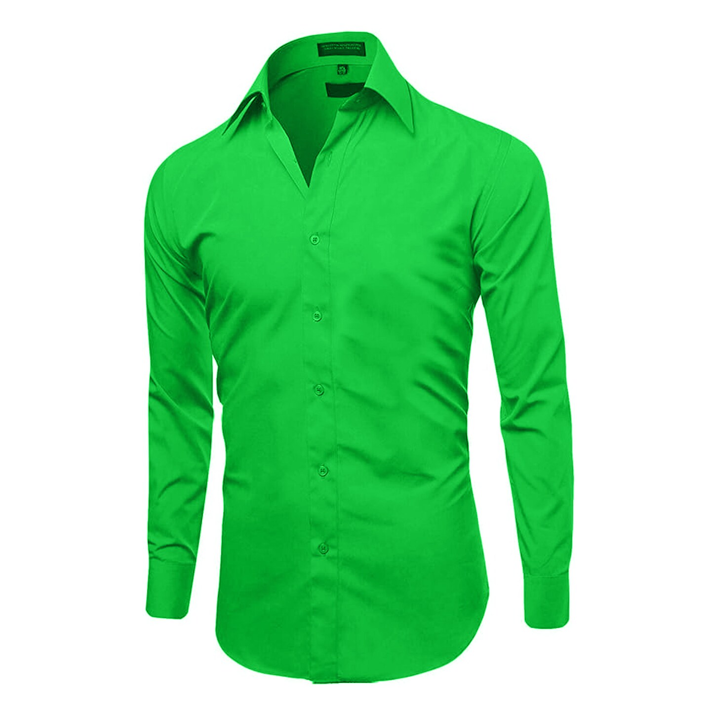 Classic Green Long Sleeve Office Shirt