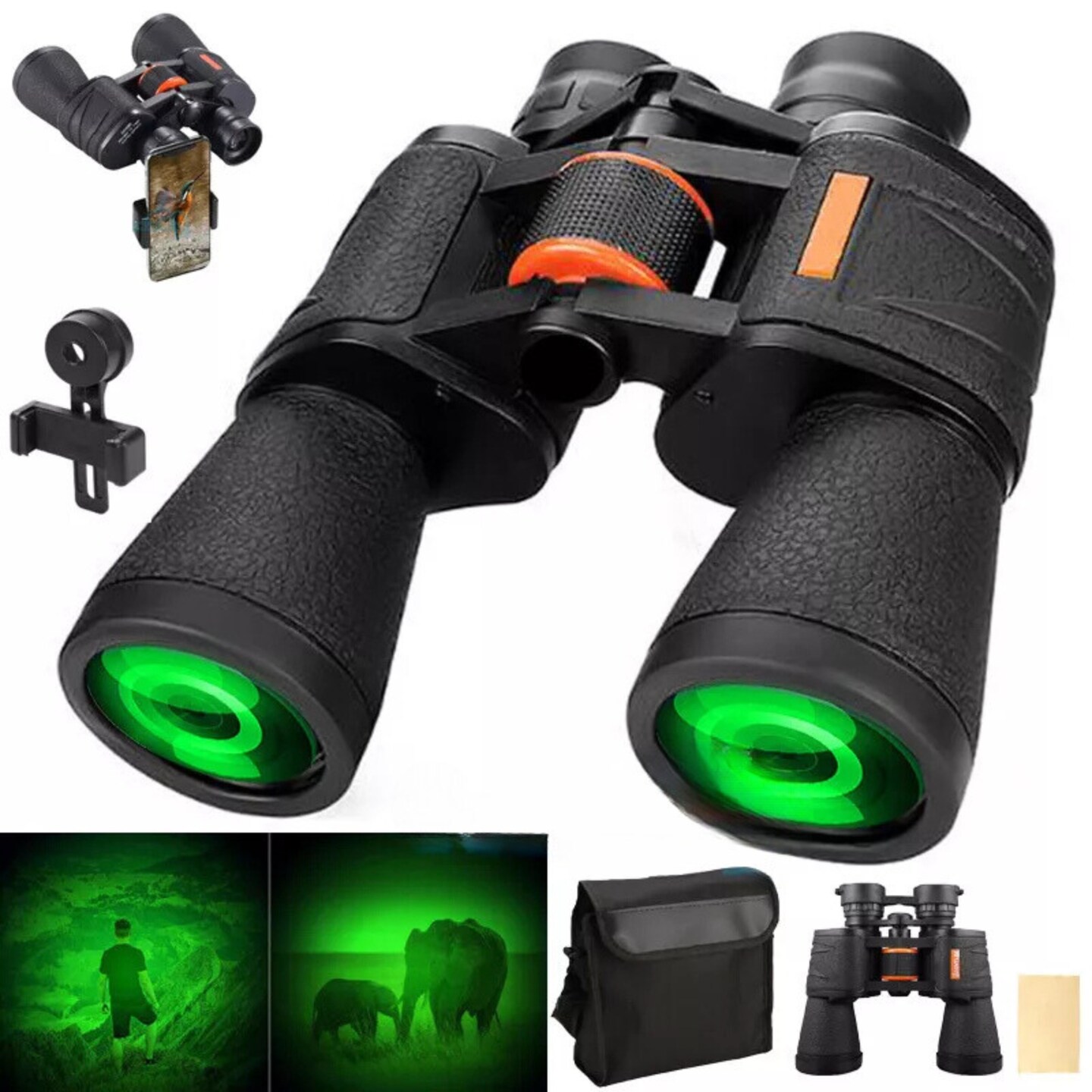 Kitcheniva 20 x 50 Military Zoom Powerful Binoculars Optics Toy Kids Gift
