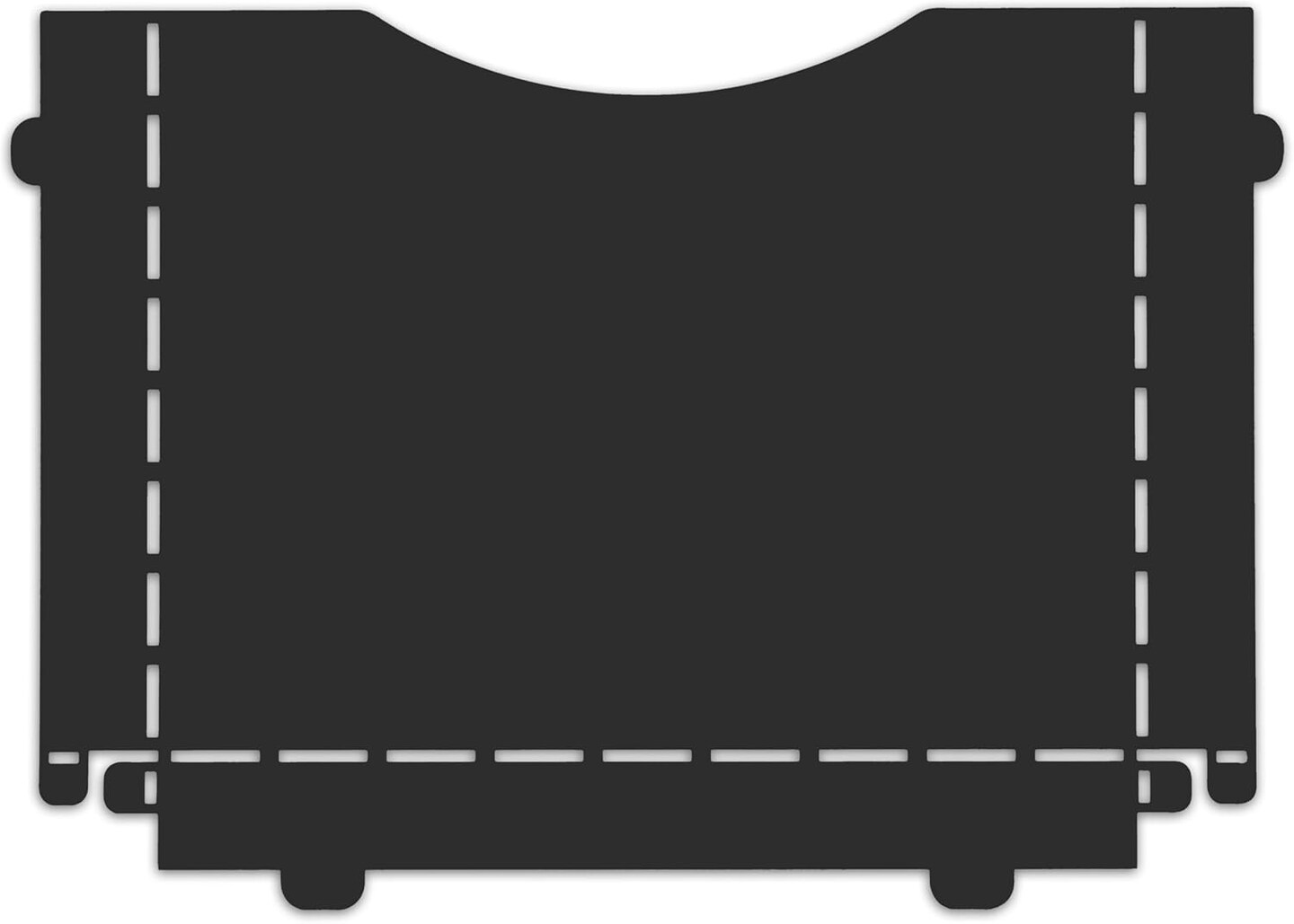 IRIS USA Metal Stackable Letter Tray Paper Organizer, Black - 4Pack