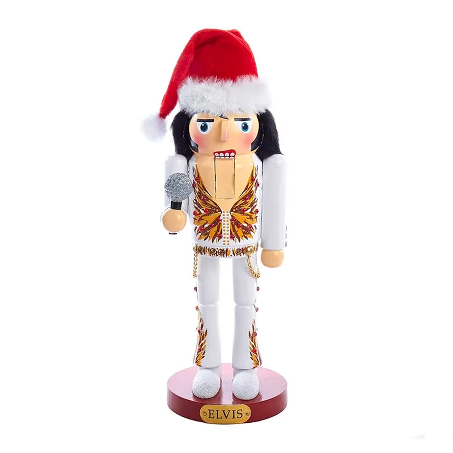 Kurt S. Adler Kurt Adler 11-Inch Elvis&#xAE; in Flame Suit Nutcracker