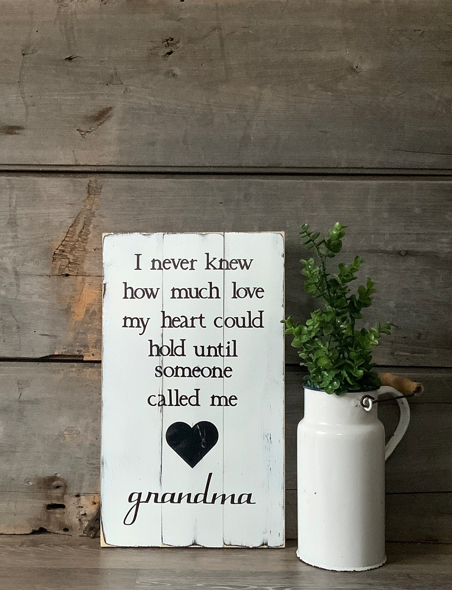 FONDCANYON "Mimi" Picture Frame 5x7 - Rustic Wood Frame, Perfect Grandma Gift, Mothers Day Present