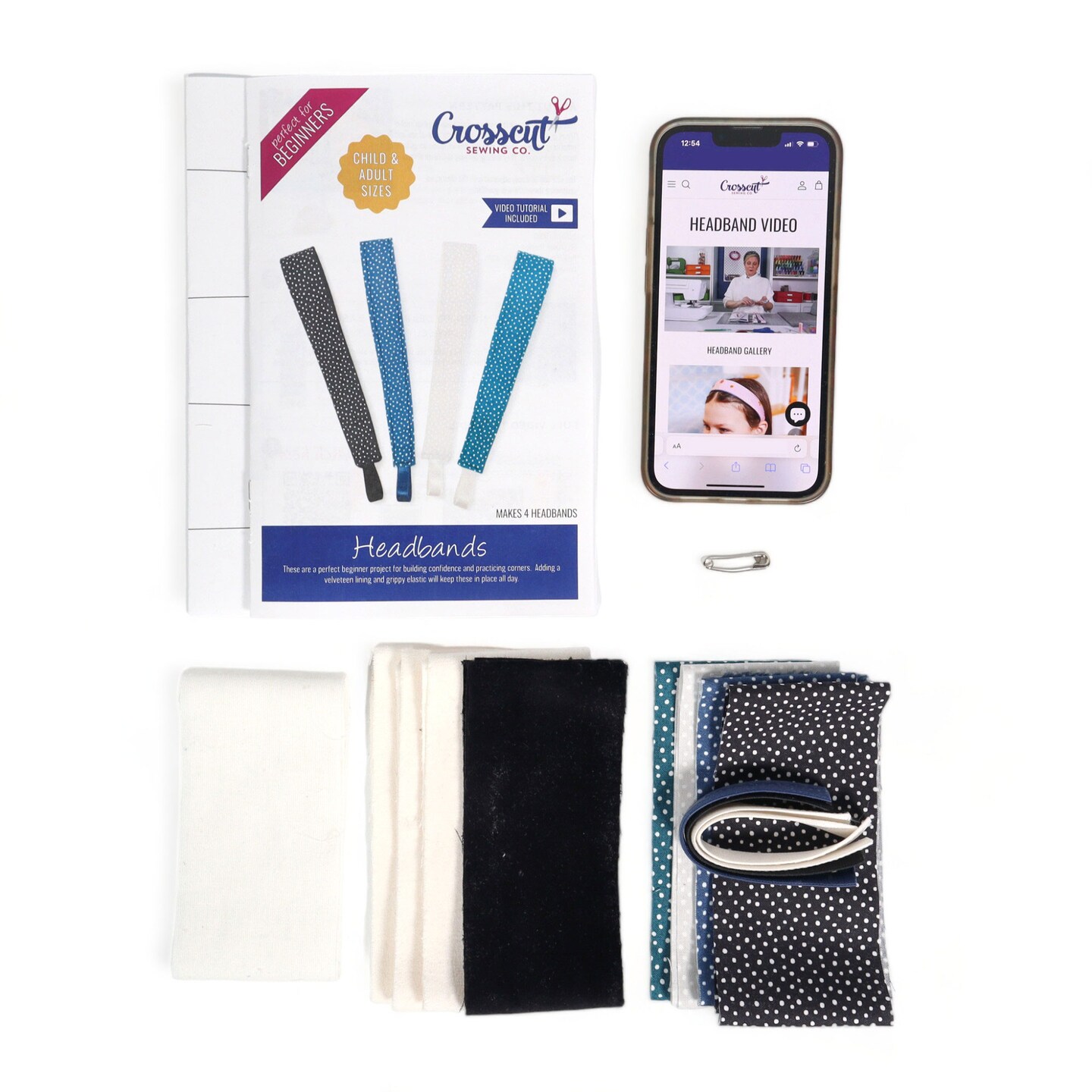 Crosscut Sewing Co.® Headband Sewing Project Kit for Beginners