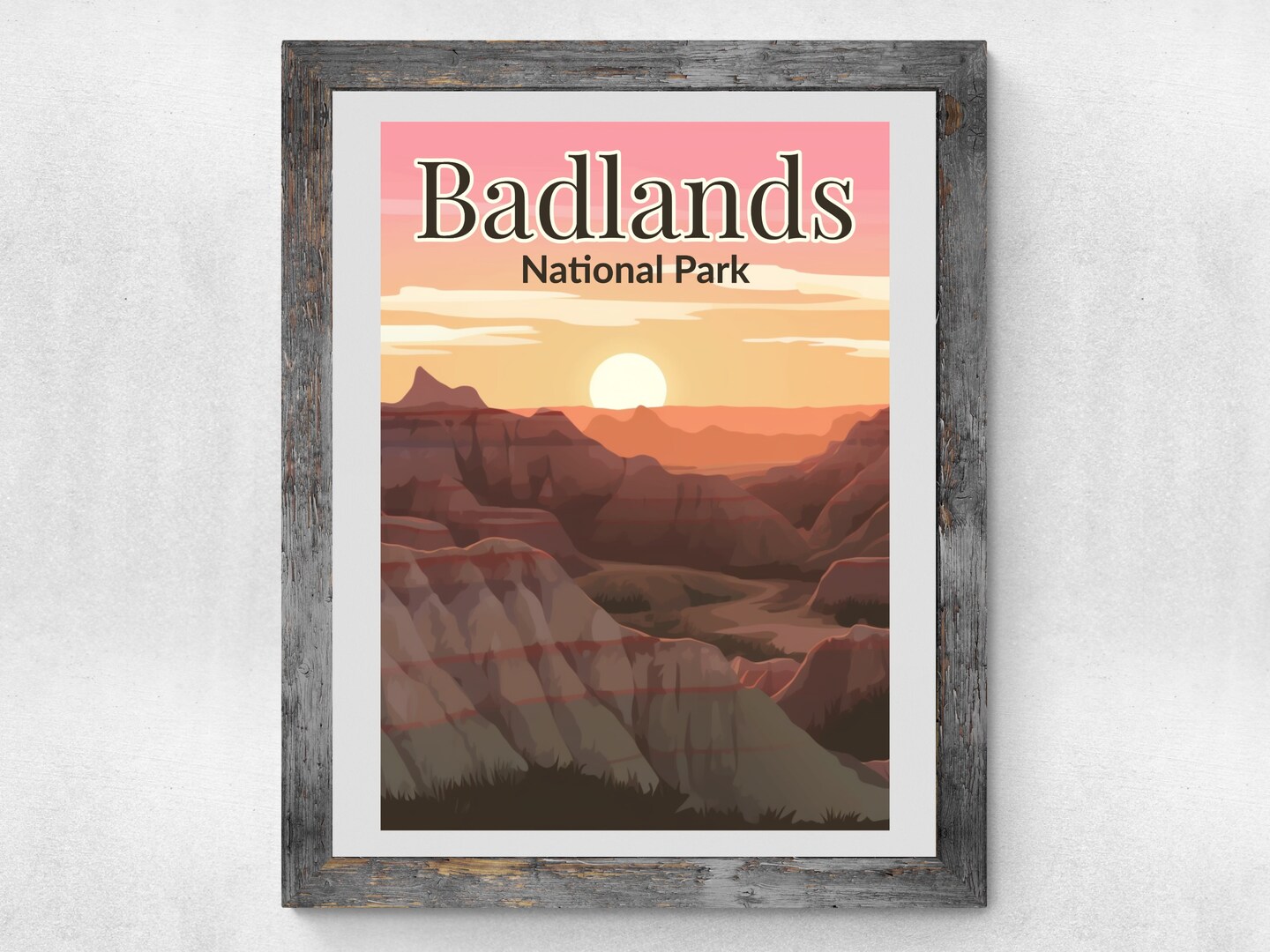 Badlands National Park Art Poster product 3