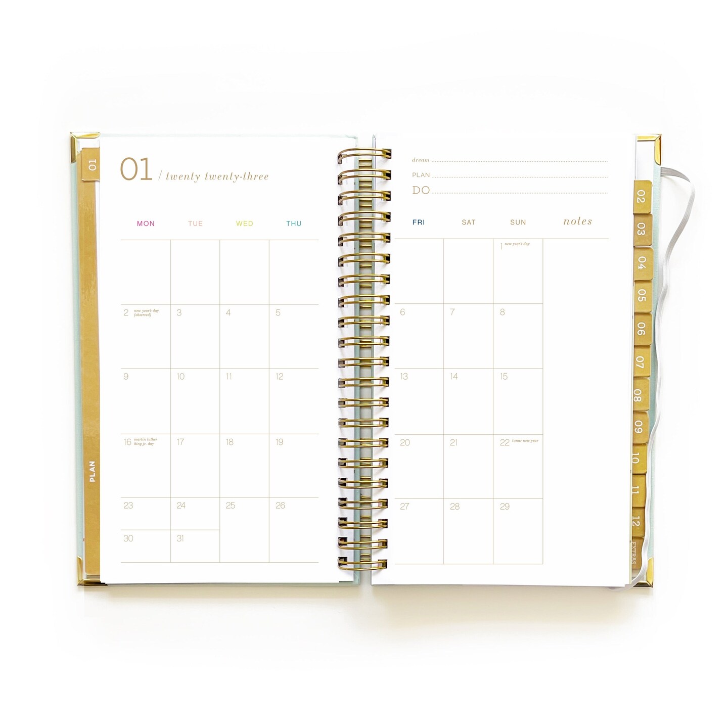 2025 dream.plan.do. planner – fave jeans | 12 month weekly planner by lake + loft