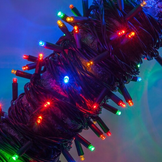 Perfect Holiday 100 LED String Lights Waterproof Outdoor Flashing