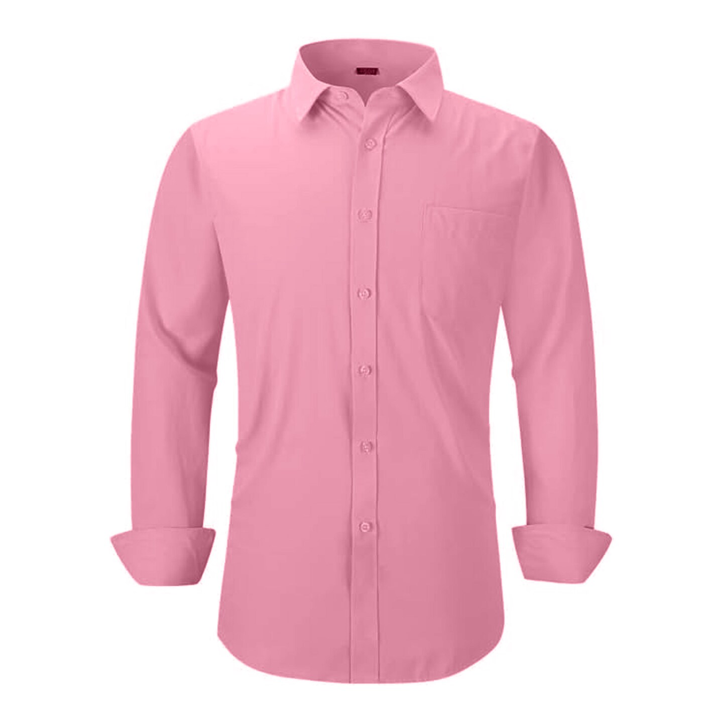 Pink Long Sleeve Button Up Shirt
