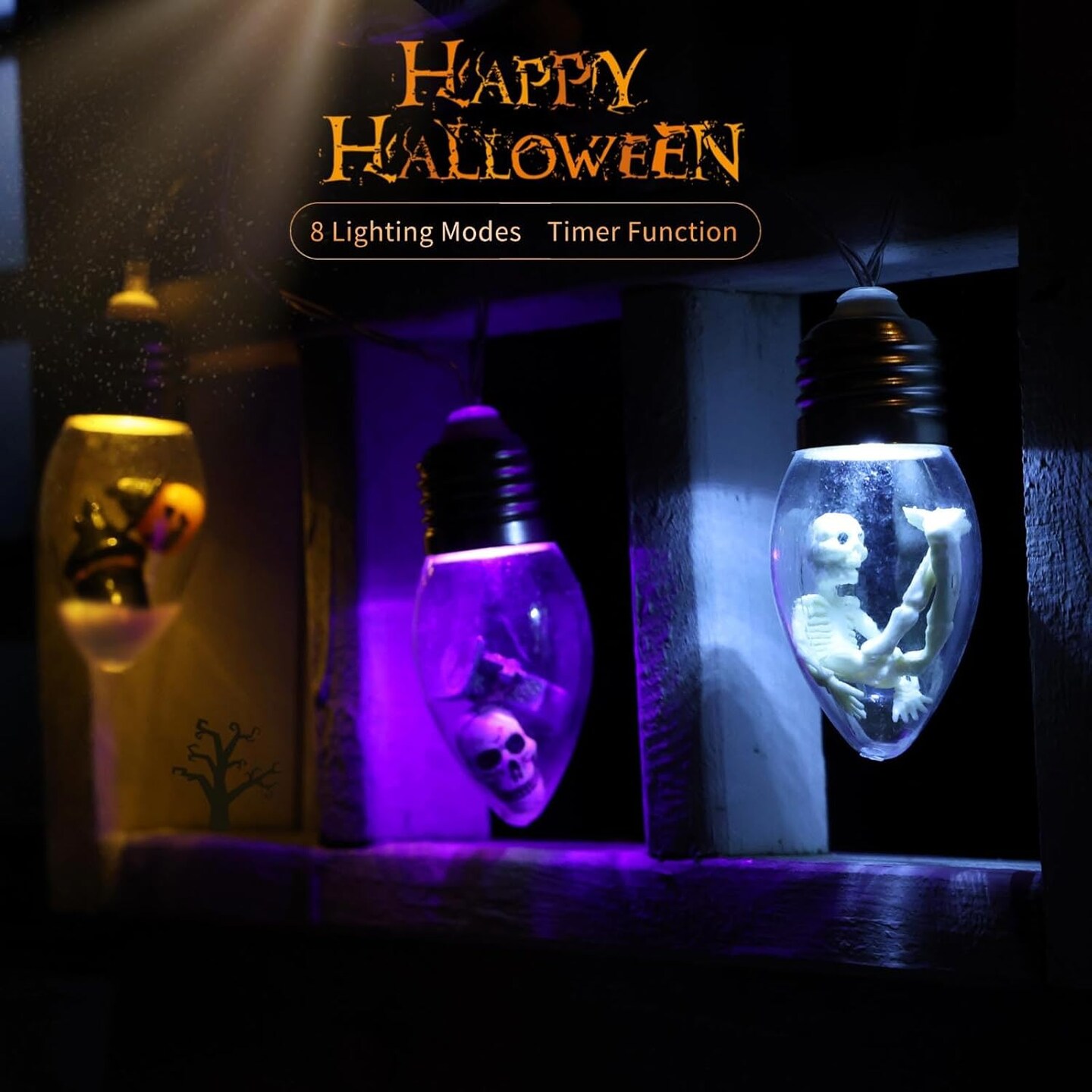 Halloween Bulb String Lights Decorations - Halloween