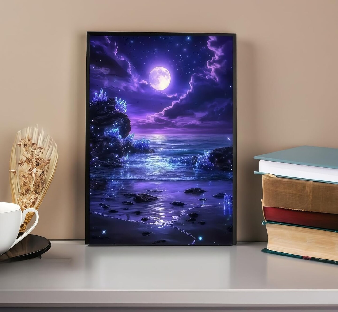 Beach Moon 5D Diamond Painting Kits for Adults Beginner