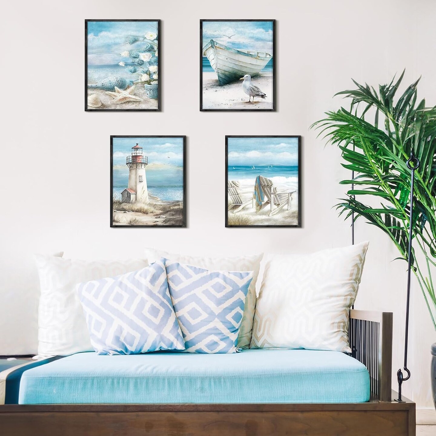 4 Pcs Diamond Art Kits DIY Painting for Adult Aesthetic Wall Diamond Crafts