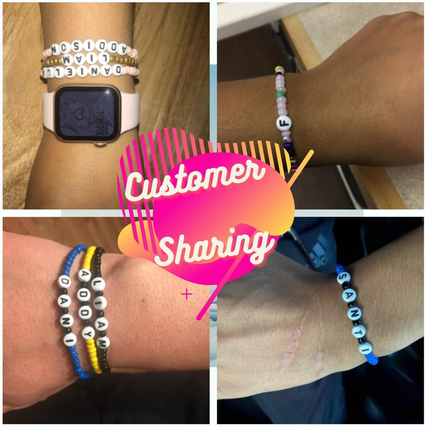 Jewelry Making Kit Beads for Bracelets - 5000+pcs Bead Craft Kit Set, Glass Pony Seed Letter Alphabet DIY Art and Craft