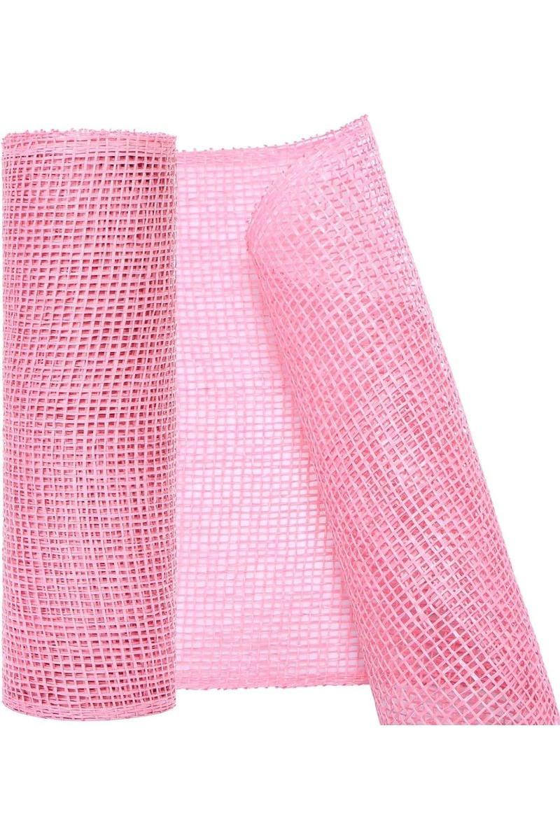 10&#x22; Poly Burlap Mesh Ribbon: Pink