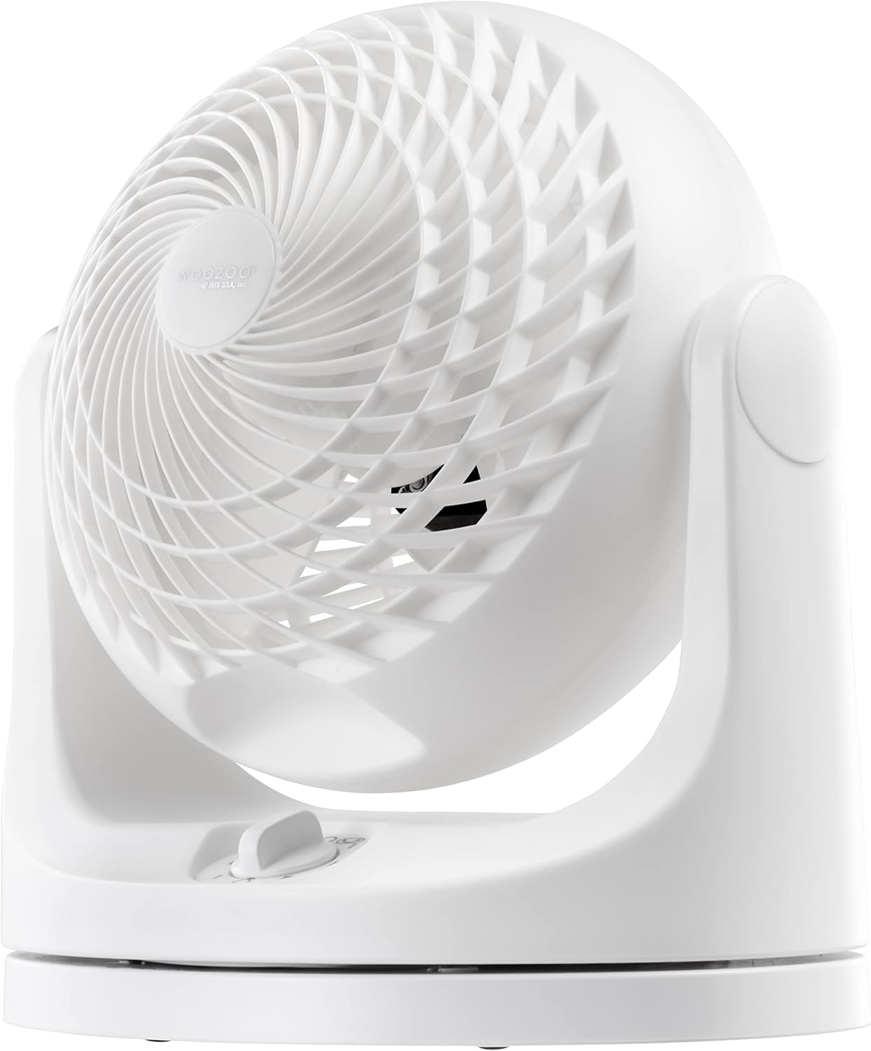 IRIS USA WOOZOO Fan, Small Oscillating Desk Fan, Table Air Circulator, 3 Speeds, 52ft Max Air Distance, 12 Inches, 112° Adjustable Tilt, 30 db Low