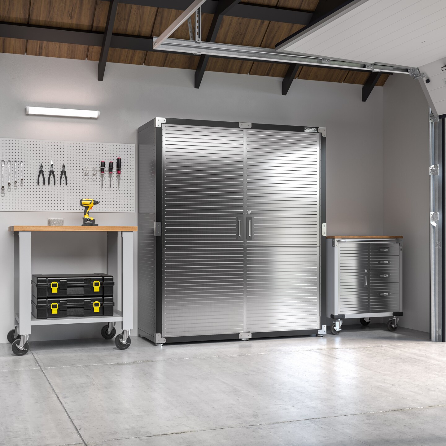 Seville Classics UltraHD Rolling Workstation, 36" W x 24" D x 37.5" H