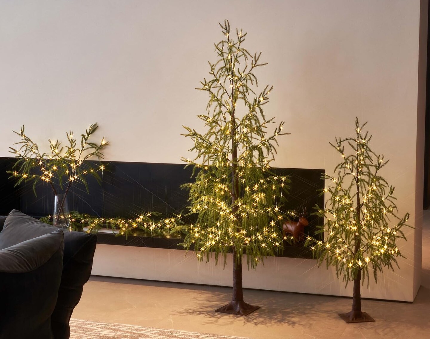 Lighted Norfolk Pine Garland