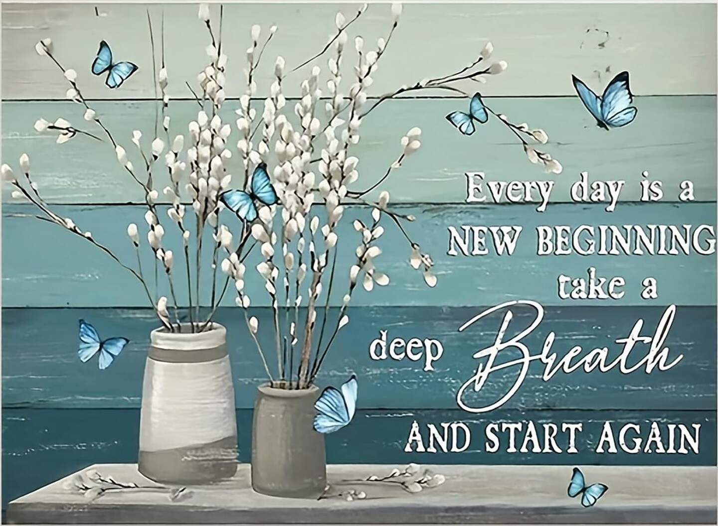 5D Diamond Painting Kit for Adults – Inspirational Flower DIY Diamond Art, Full Round Drill, Home Decor Craft, 12x16 Inch