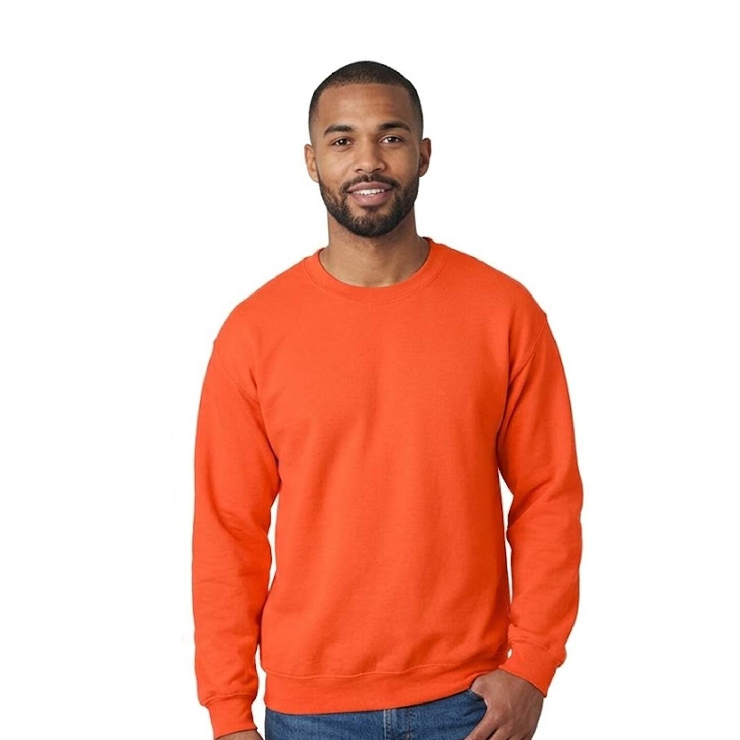 Gildan® Gildan Crewneck Long Sleeve Sweatshirt, Blank Heavy Blend Fleece Pullover