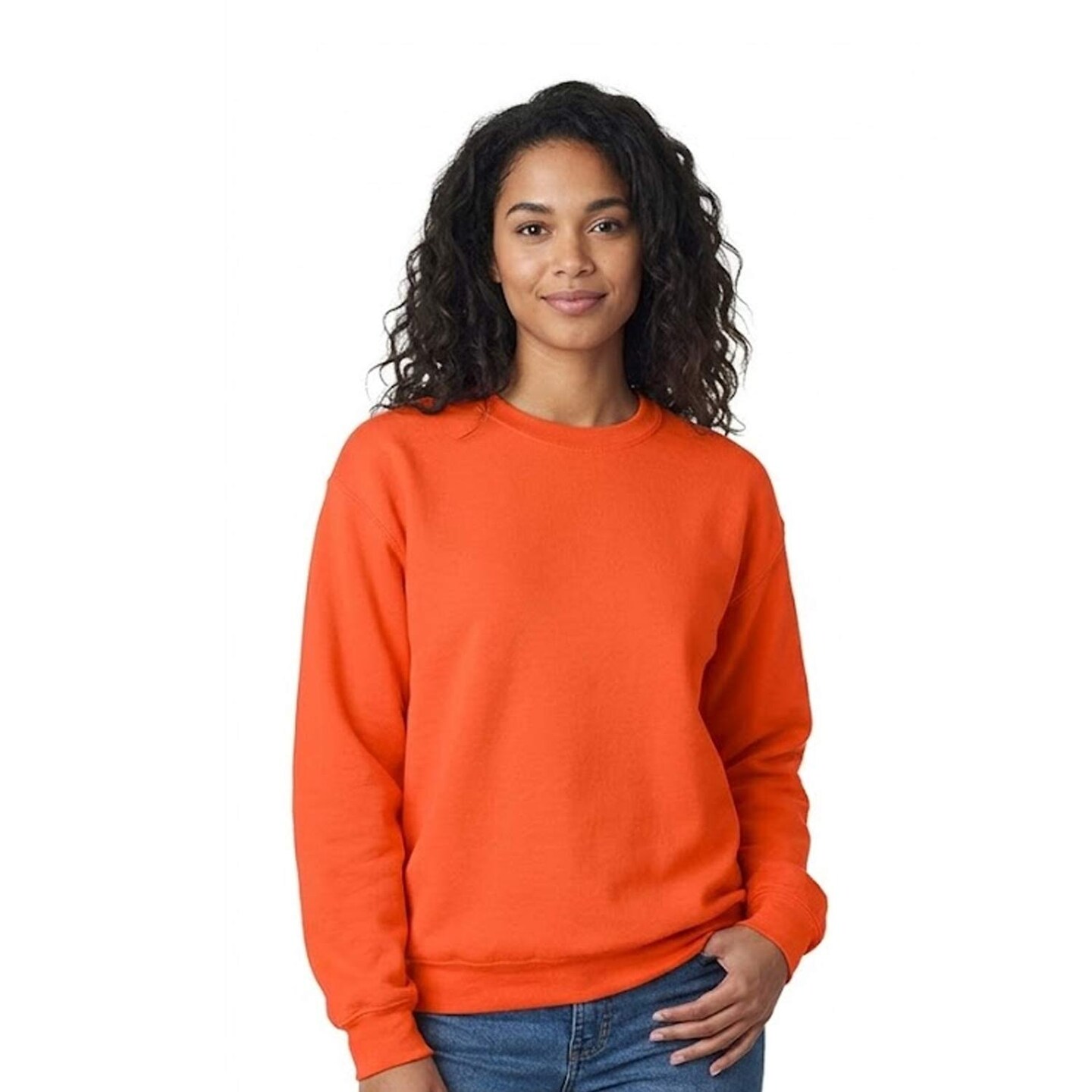 Gildan Crewneck Long Sleeve Sweatshirt, Blank Heavy Blend Fleece Pullover
