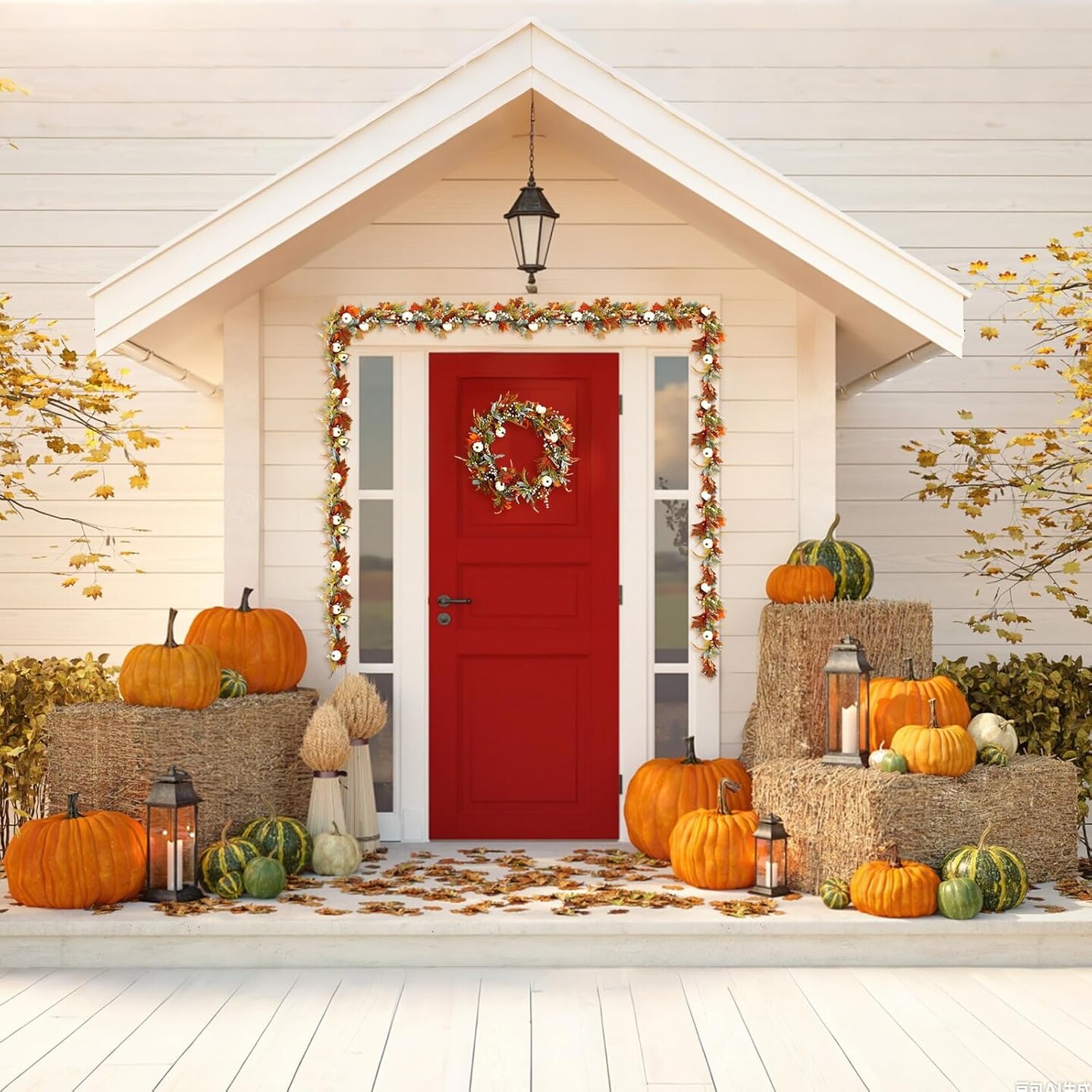 12 ft Fall Garland(&#x9;Multicolor)12.48 x 12.24 x 5.28 inches