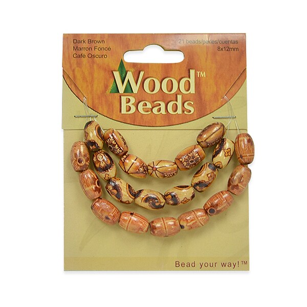 Wood Beads Pack of 21