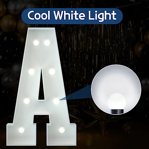 3FT Marquee Light Up Letters, Cool White Light Up Letters A, Large Marquee Letters for Party Decorations, Marry Me Light Up Letters, Baby Marquee Letters for Decor, Wedding Decor